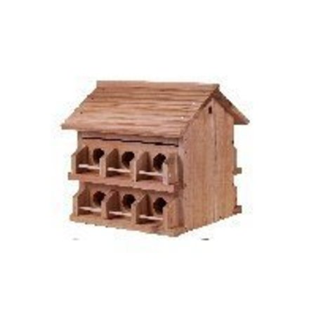 HEATH HEATH M-12DP Bird House, Cedar/Redwood, Brown M-12DP